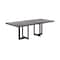 Armen Living Odet Rectangular 87" Dining Table in Concrete and Black Metal LCOEDIGR - alternate 2